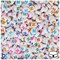 BeadTin White Opaque 7mm Coin Plastic Alpha Beads - Colored Letter N (100pcs)